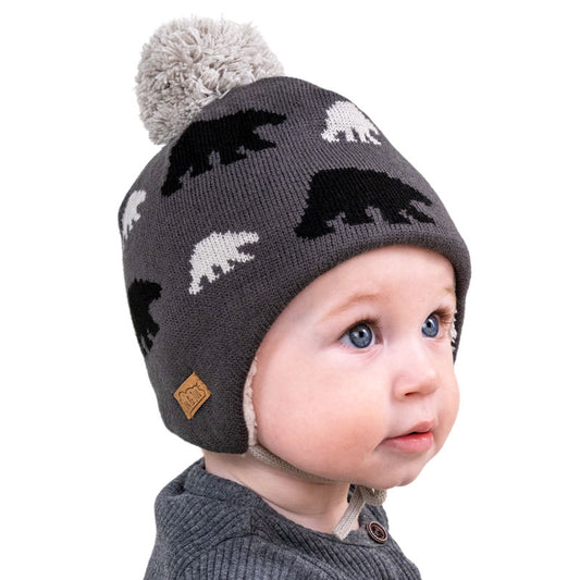 Ear Flap Beanies - Bear Cub