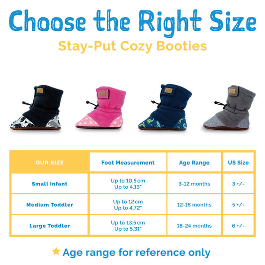 Stay-Put Cozy Booties - Bear