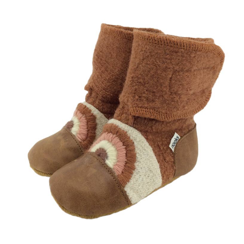 Clay Felted Wool Booties